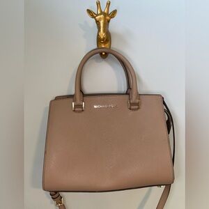 Michael Kors Tan Satchel Bag